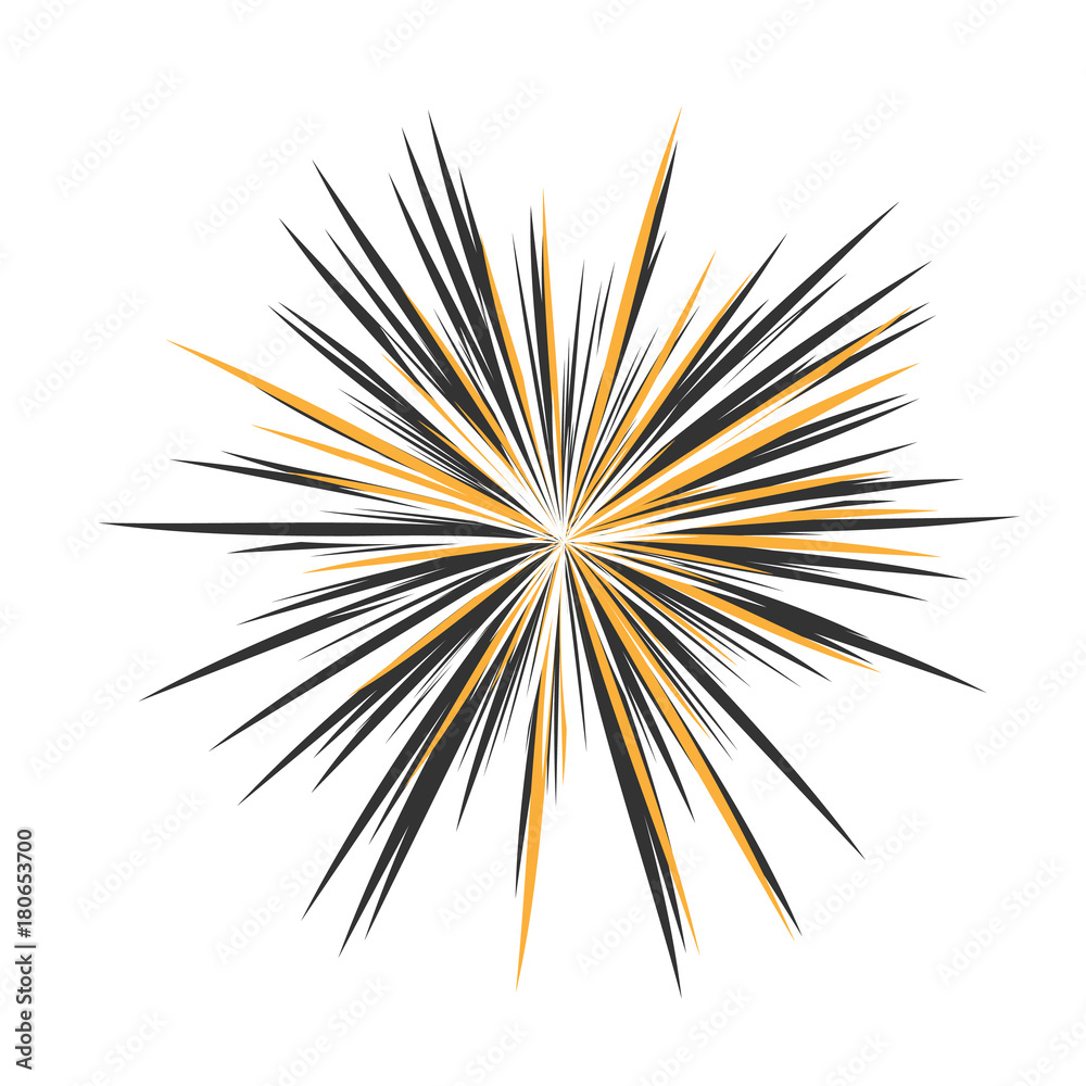 Naklejka premium Abstract Star Explosion