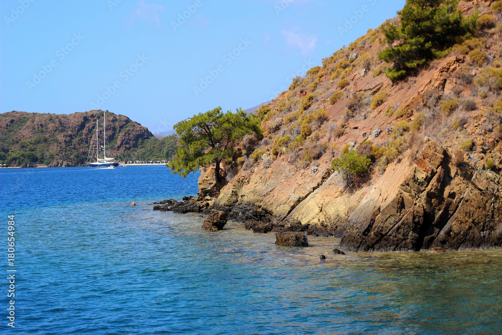 Calm sea and crystal clear water Calm sea and crystal clear water