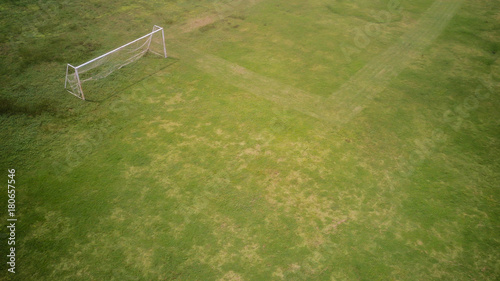 Aerial view of an old football court