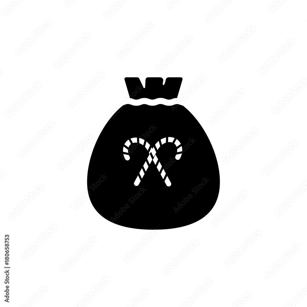 bag of candies icon. Simple Christmas, New Year icon. Can be used as web element, playing design icon bag of candies icon. Simple Christmas, New Year icon. Can be used as web element, playing design icon