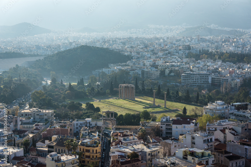 Athènes et l'Olympiéion, Grèce