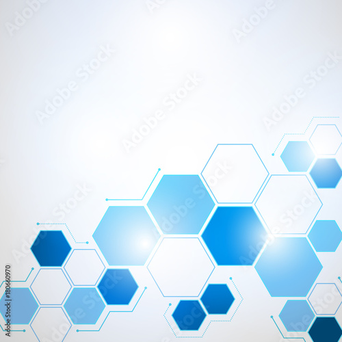 Abstract Technology hexagon background