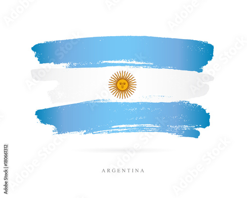 Flag of Argentina. Abstract concept photo