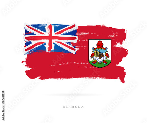 Flag of Bermuda skeletons. Concept
