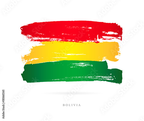 Flag of Bolivia. Abstract concept