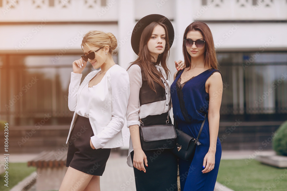 Obraz premium beautiful young girls outdoors in Sunny weather