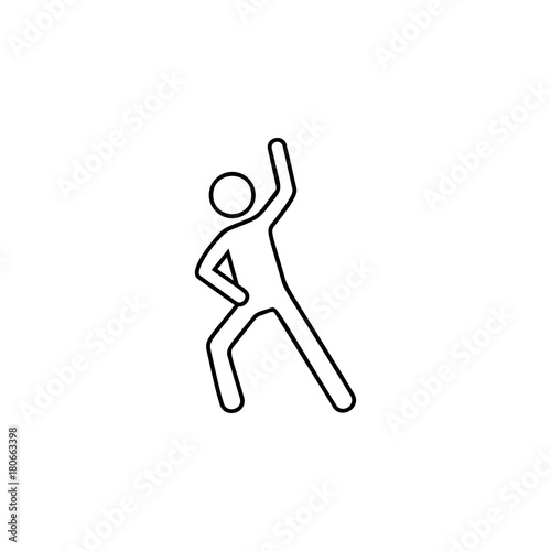 Man do stretching icon
