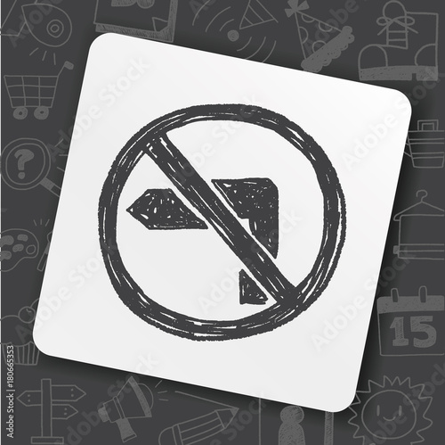 no left turn doodle