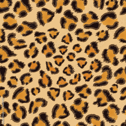Leopard seamless background for your design. EPS 8 vector illustration.