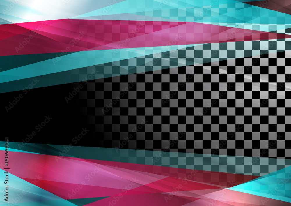 Blue purple abstract stripes on checkered background Blue purple abstract stripes on checkered background
