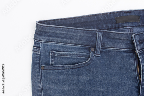 Blue jean pocket