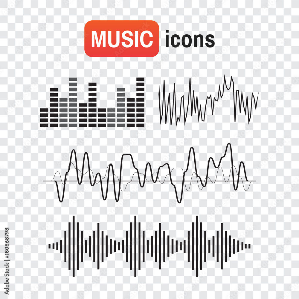 wave sound music. Sound waves concept