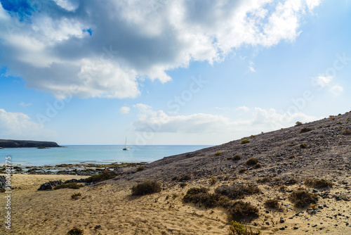 Incredible views of the beach of Papagayo. Lanzarote. Canary Islands. Spain © alexanderkonsta