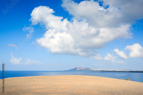 Stunning views of the coast of Papagayo. Lanzarote. Canary Islands. Spain