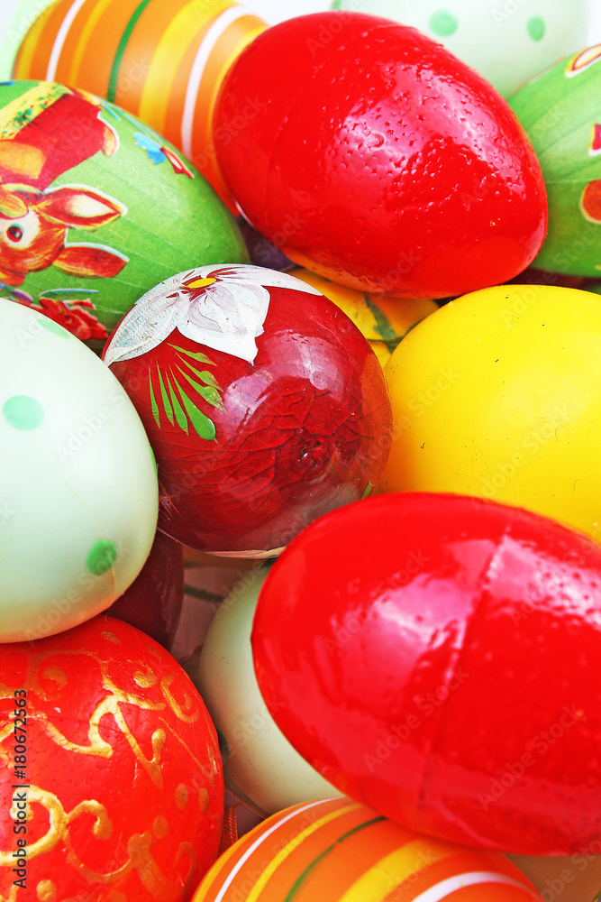 Fototapeta premium Easter eggs. Easter egg closeup.