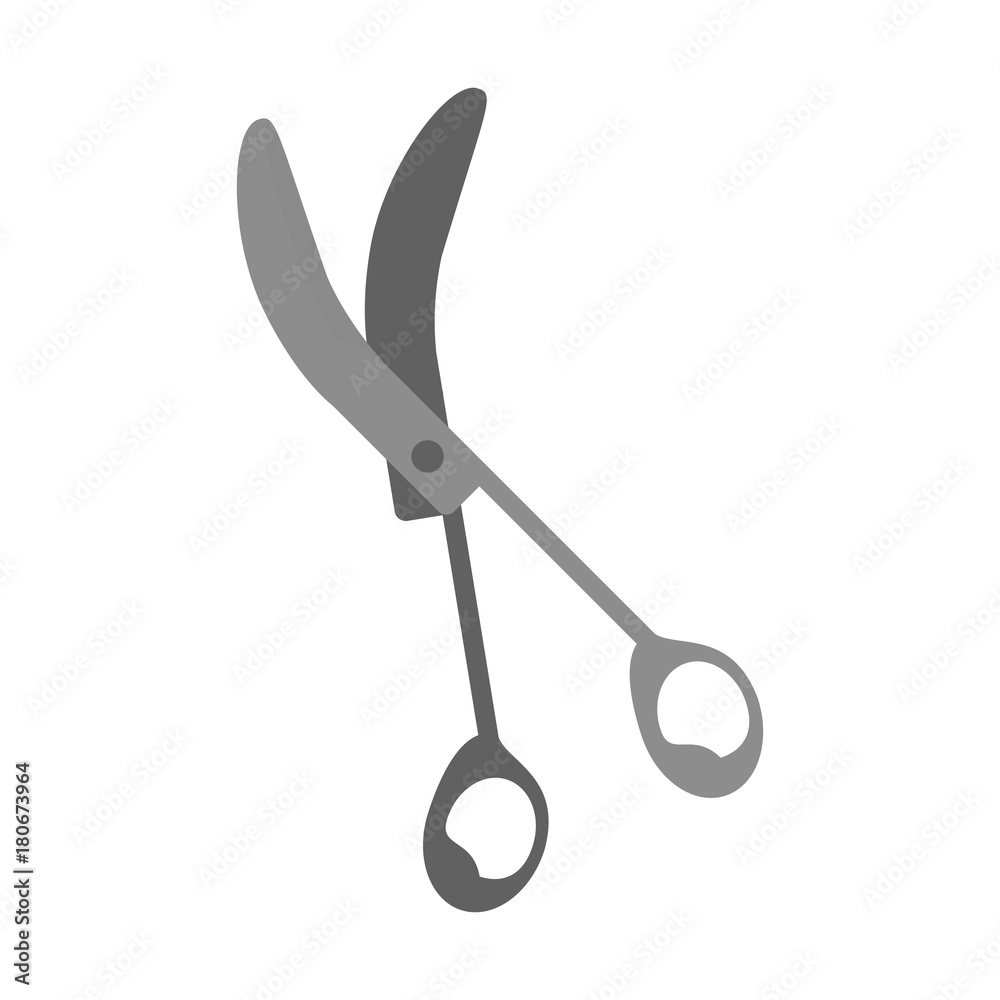 Medical surgery scissors icon vector illustration graphic design Medical surgery scissors icon vector illustration graphic design
