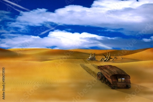 A reconnaissance vehicle on a foreign planet.
