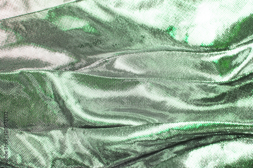 Silver green fabric cloth material. © TrainedPets