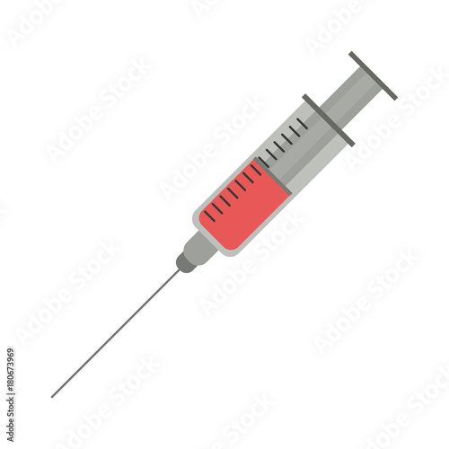 Medical syringe isolated icon vector illustration graphic design