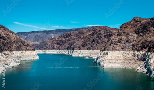 Lake Mead. Reservoir on the Colorado River, Hoover Dam