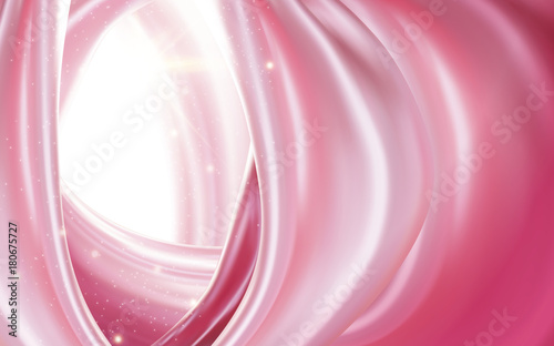 Attractive silky pink fabric