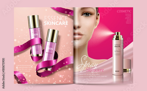 Cosmetic magazine template