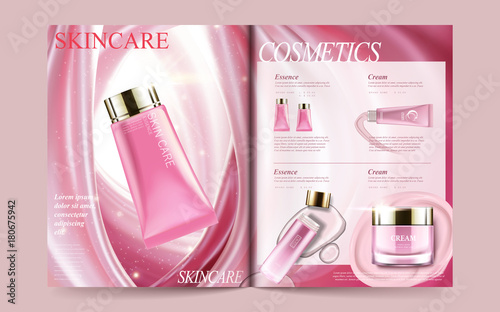 Cosmetic magazine template