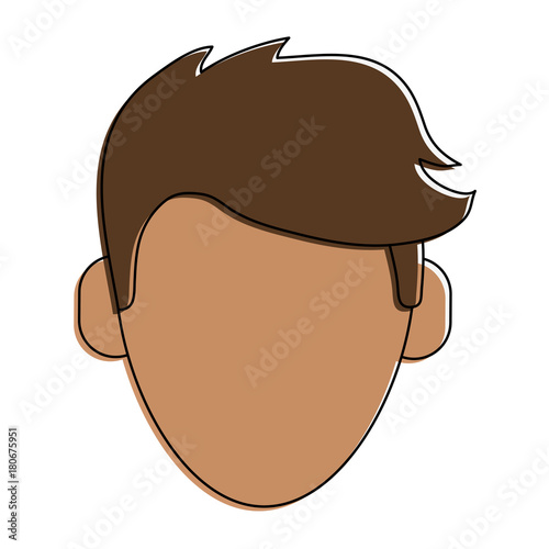 Man faceless cartoon icon vector illustration graphic design