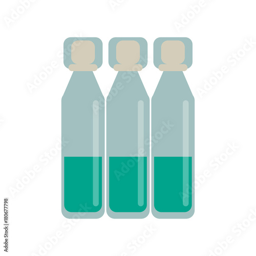 Medical test tubes icon vector illustration graphic design