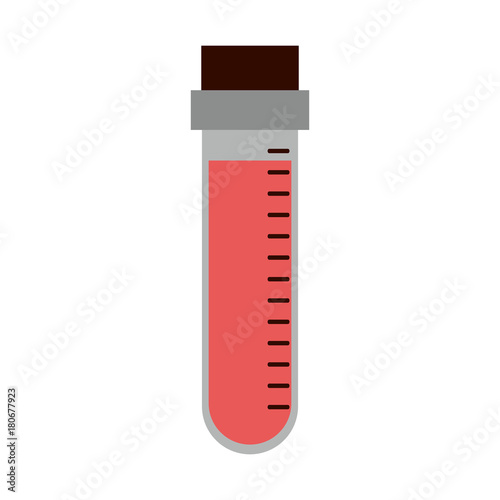 Blood test tube icon vector illustration graphic design