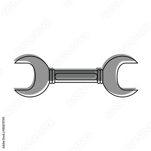 Wrench construction tool icon vector illustration graphic design