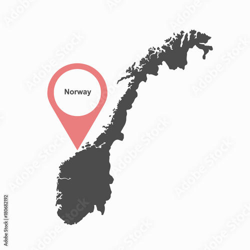 Norwegian-map-vector