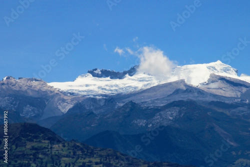 Panoramic view of the mountains in El Cocuy National Park  Colombia  South America