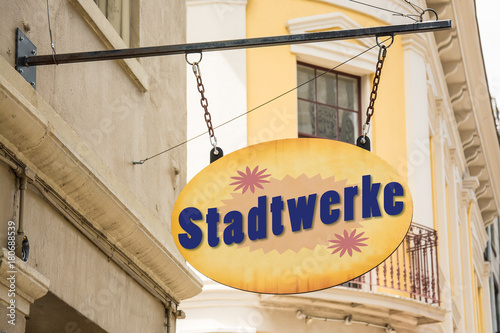 Schild 278 - Stadtwerke photo