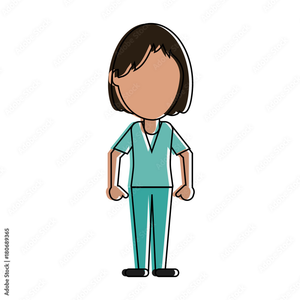 Woman doctor faceless avatar icon vector illustration graphic design Woman doctor faceless avatar icon vector illustration graphic design