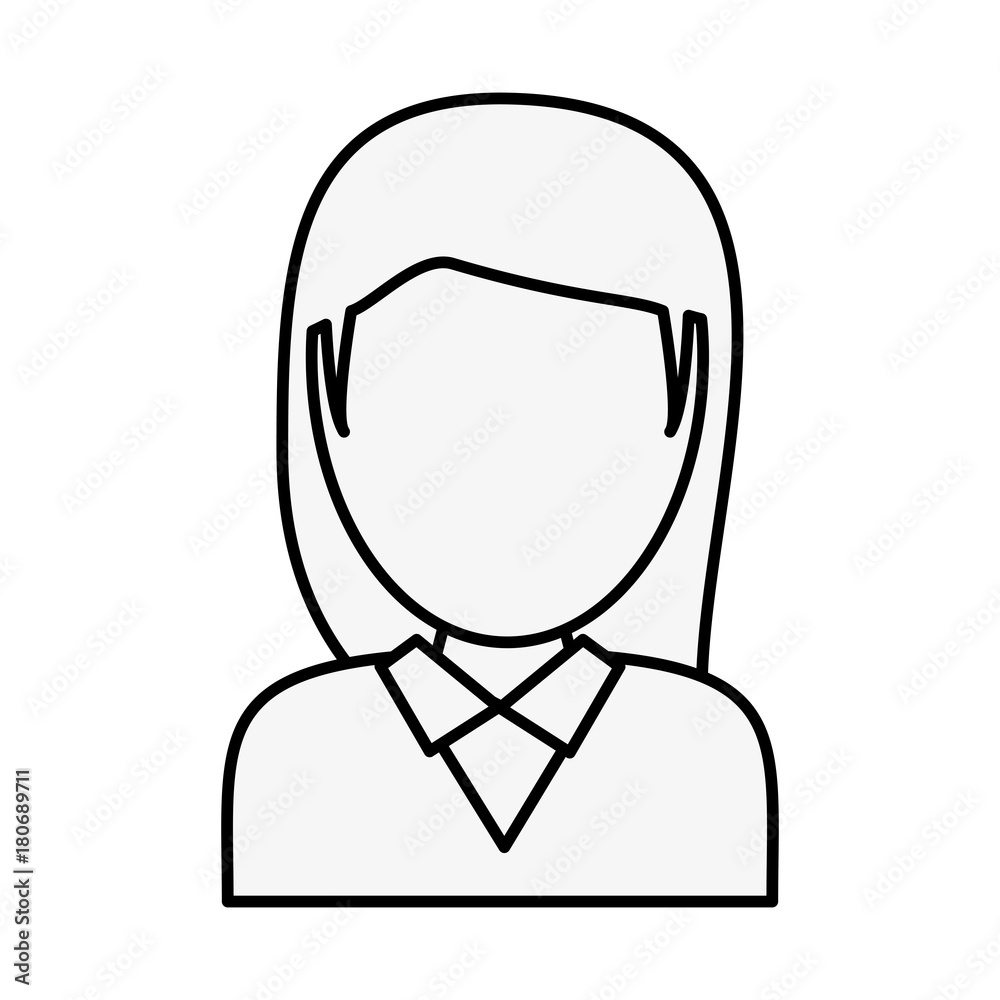 Woman faceless avatar icon vector illustration graphic design Woman faceless avatar icon vector illustration graphic design
