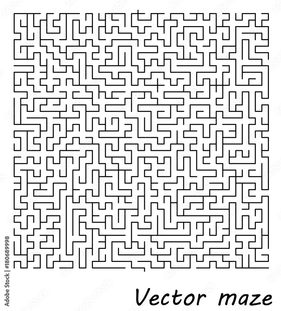 Maze vector illustration Maze vector illustration