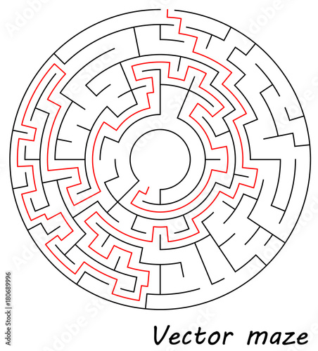 Maze vector illustration