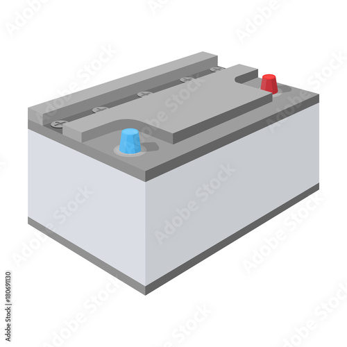 Battery car single icon in cartoon style for design.Car maintenance station vector symbol stock illustration web.