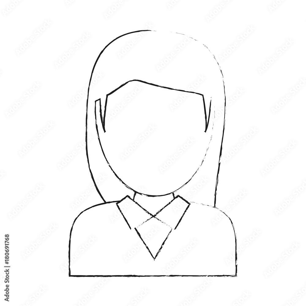 Woman faceless avatar icon vector illustration graphic design Woman faceless avatar icon vector illustration graphic design