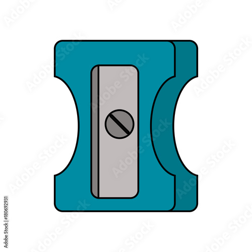Pencil sharpener utensil icon vector illustration graphic design