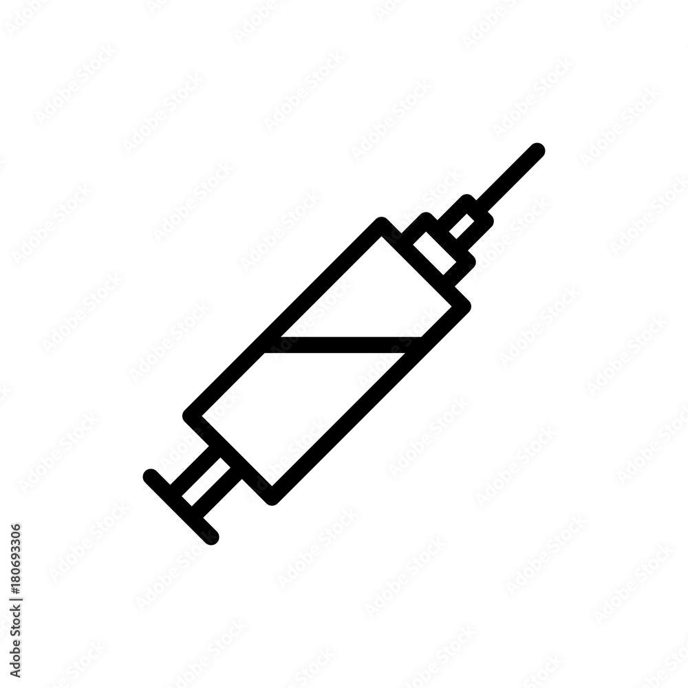 Syringe flat icon Syringe flat icon