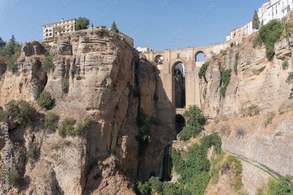 Fototapeta premium Roman Bridge Puente Nuevo Ronda, Spain