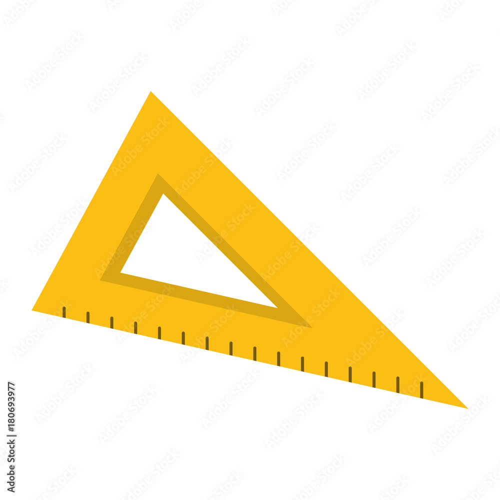 School triangle ruler icon vector illustration graphic design School triangle ruler icon vector illustration graphic design
