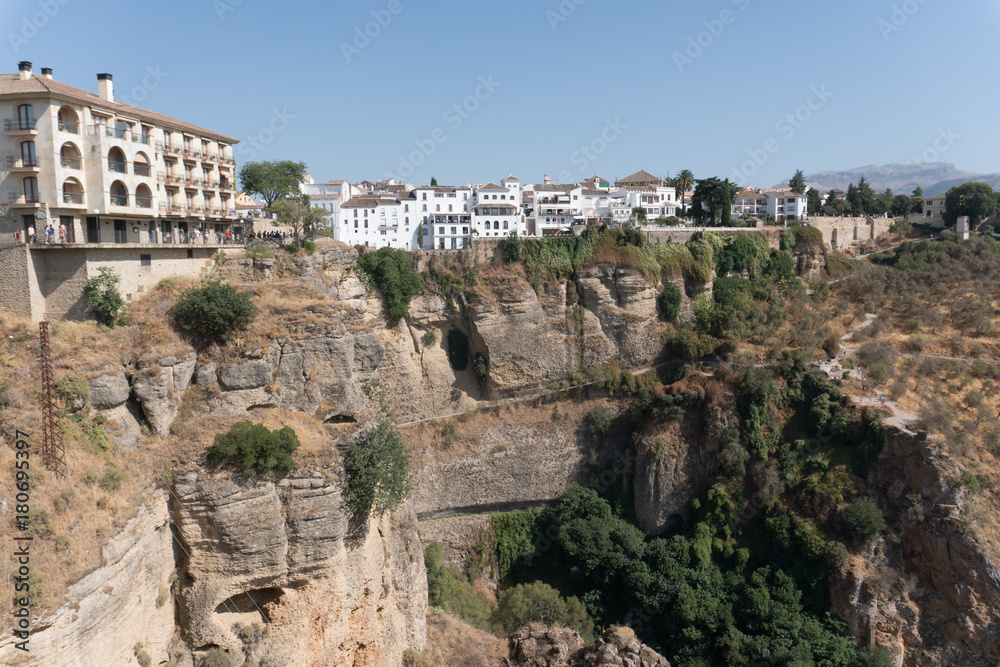 Naklejka premium Ronda, Spain Old Town City Scape