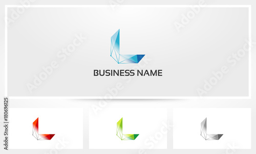 Letter L Alphabet Polygon Mesh Transparent 