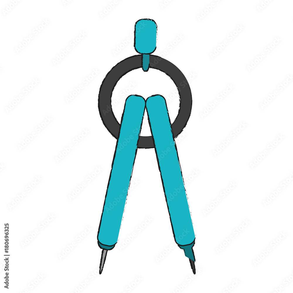 Compass geometric tool icon vector illustration graphic design Compass geometric tool icon vector illustration graphic design