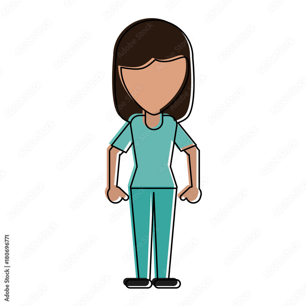 Woman doctor faceless avatar icon vector illustration graphic design Woman doctor faceless avatar icon vector illustration graphic design
