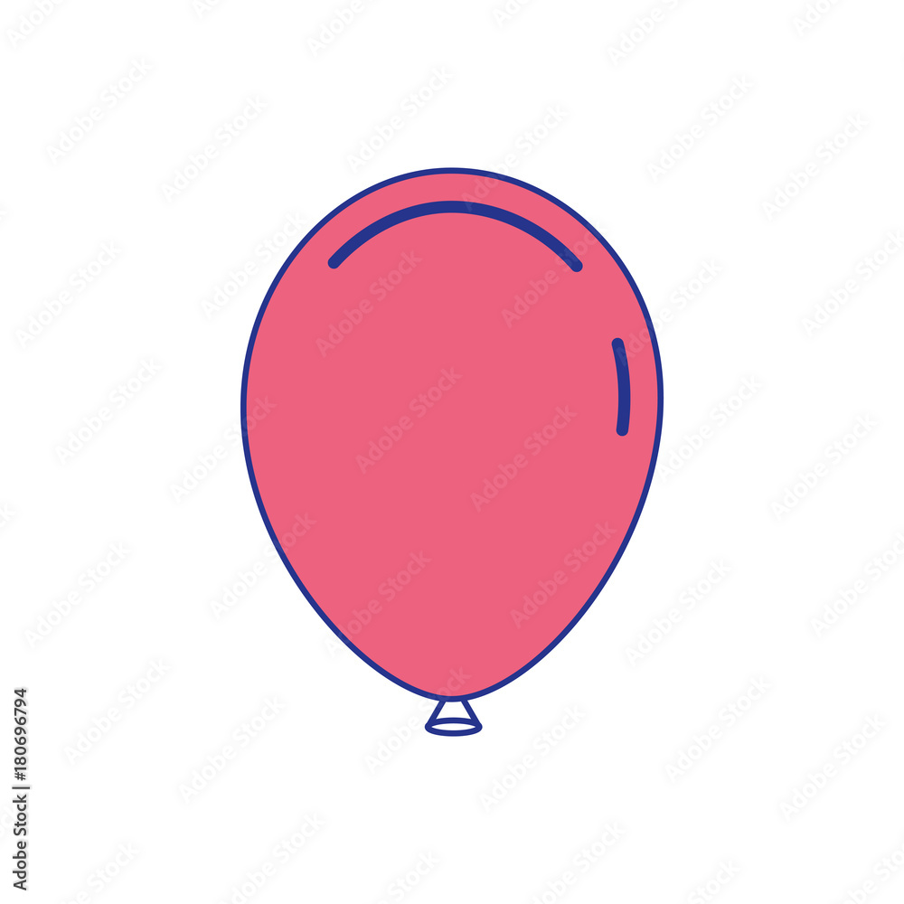 balloon decoration ornament event happy vector illustration