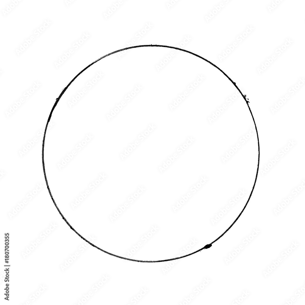 Skizze eines Kreises gemalt mit schwarzem Kugelschreiber Skizze eines Kreises gemalt mit schwarzem Kugelschreiber